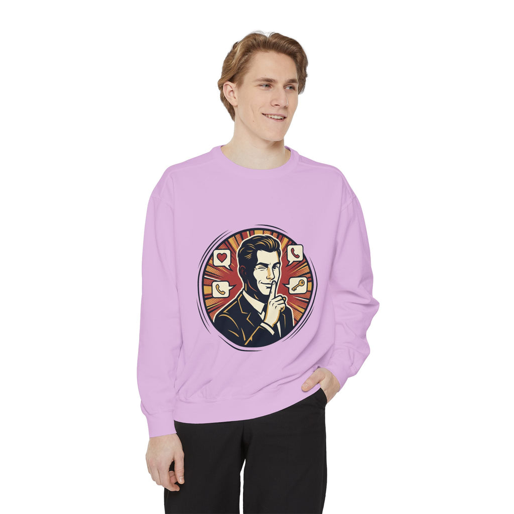 Retro Silence Graphic Sweatshirt