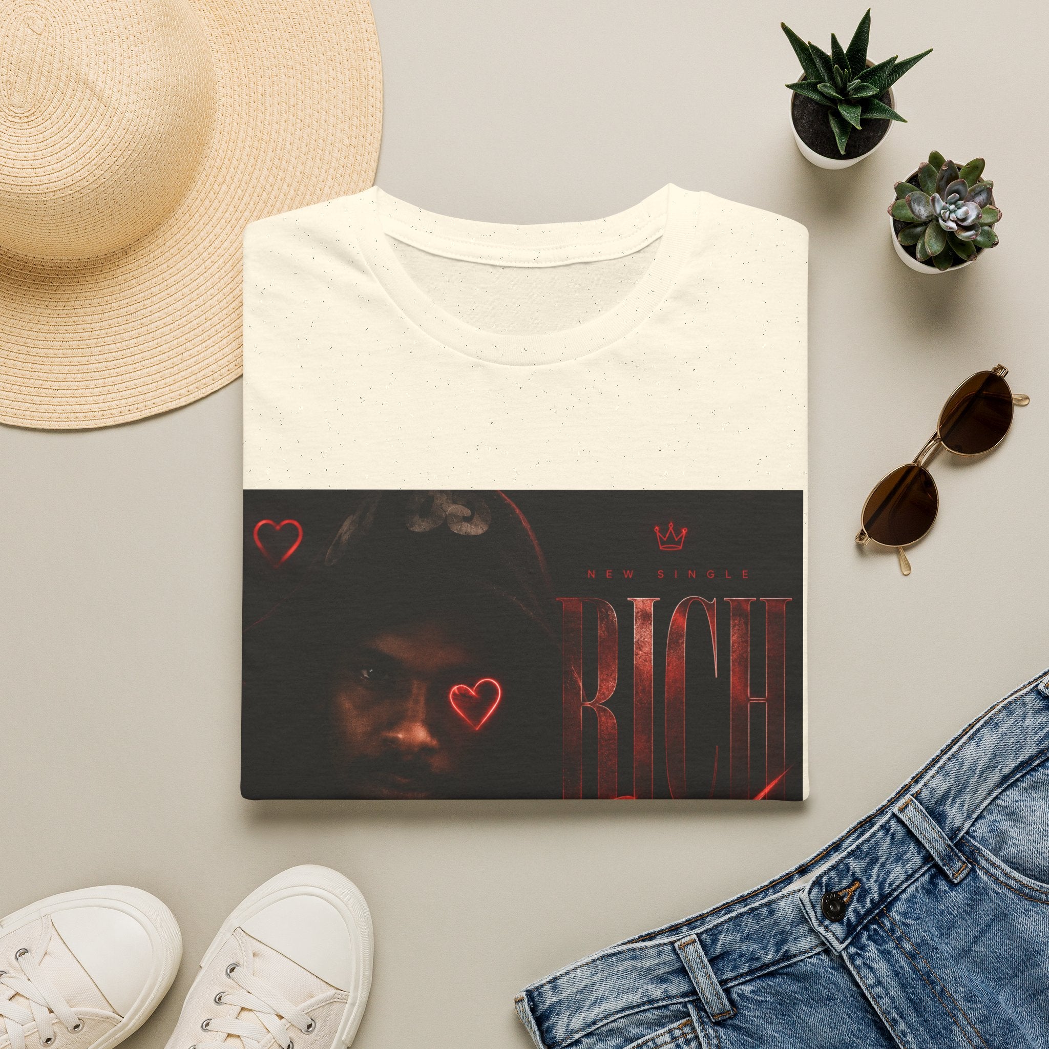 Rich Sex Graphic T-Shirt — Dark Urban Music Cover Tee