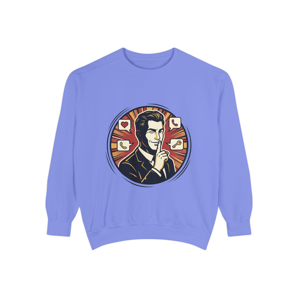 Retro Silence Graphic Sweatshirt