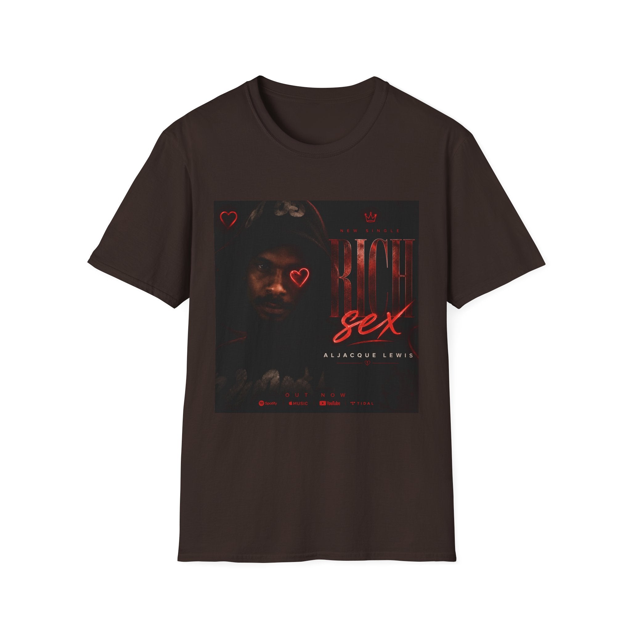 Rich Sex Graphic T-Shirt — Dark Urban Music Cover Tee