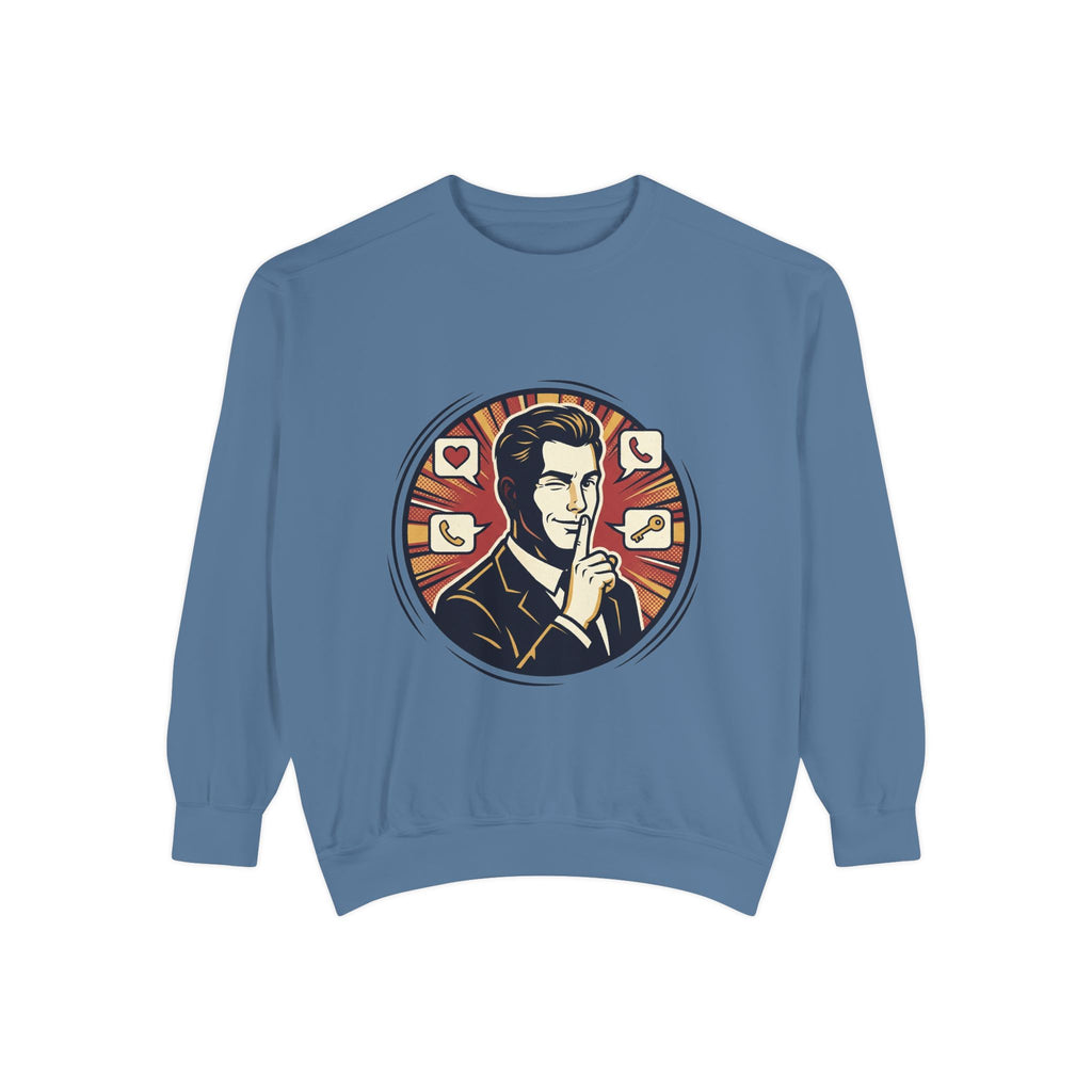 Retro Silence Graphic Sweatshirt
