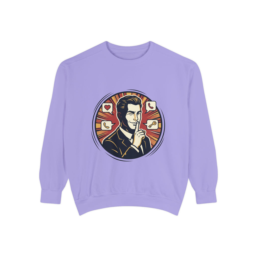 Retro Silence Graphic Sweatshirt