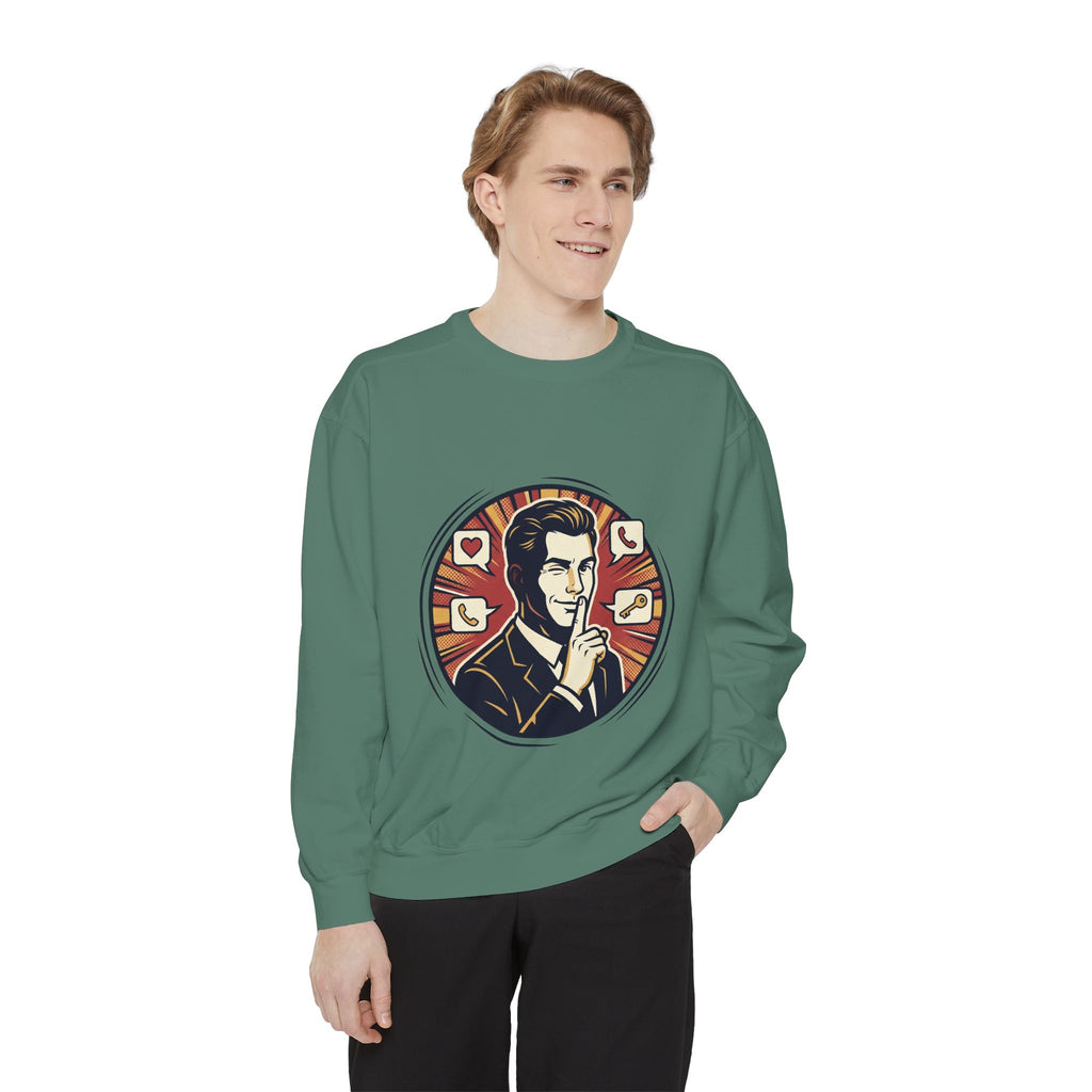 Retro Silence Graphic Sweatshirt