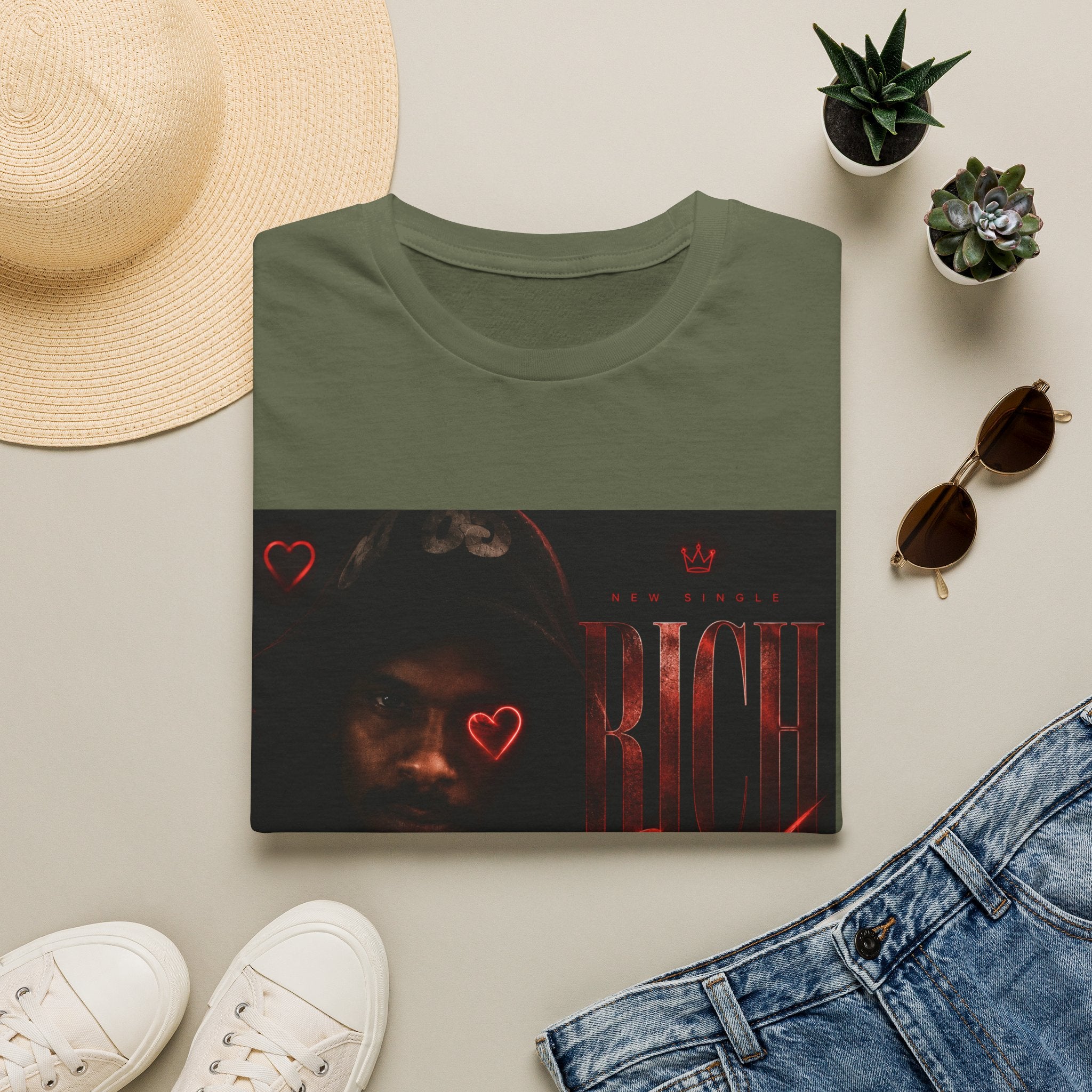 Rich Sex Graphic T-Shirt — Dark Urban Music Cover Tee