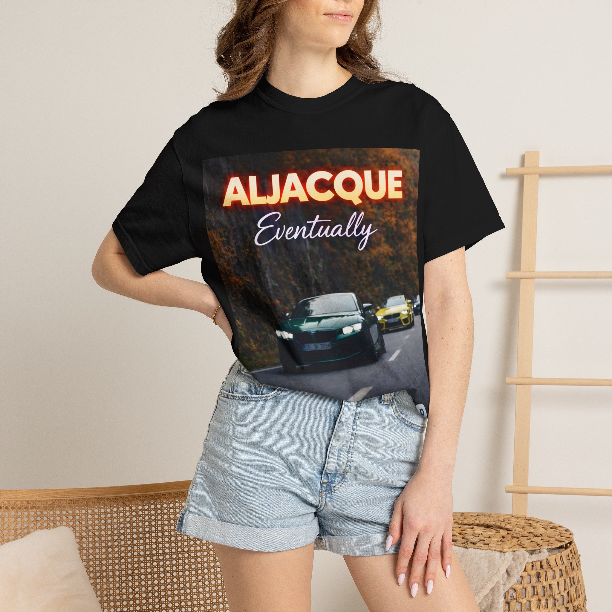 ALJACQUE 'Eventually' Car Graphic T-Shirt — Retro Racing Music Tee