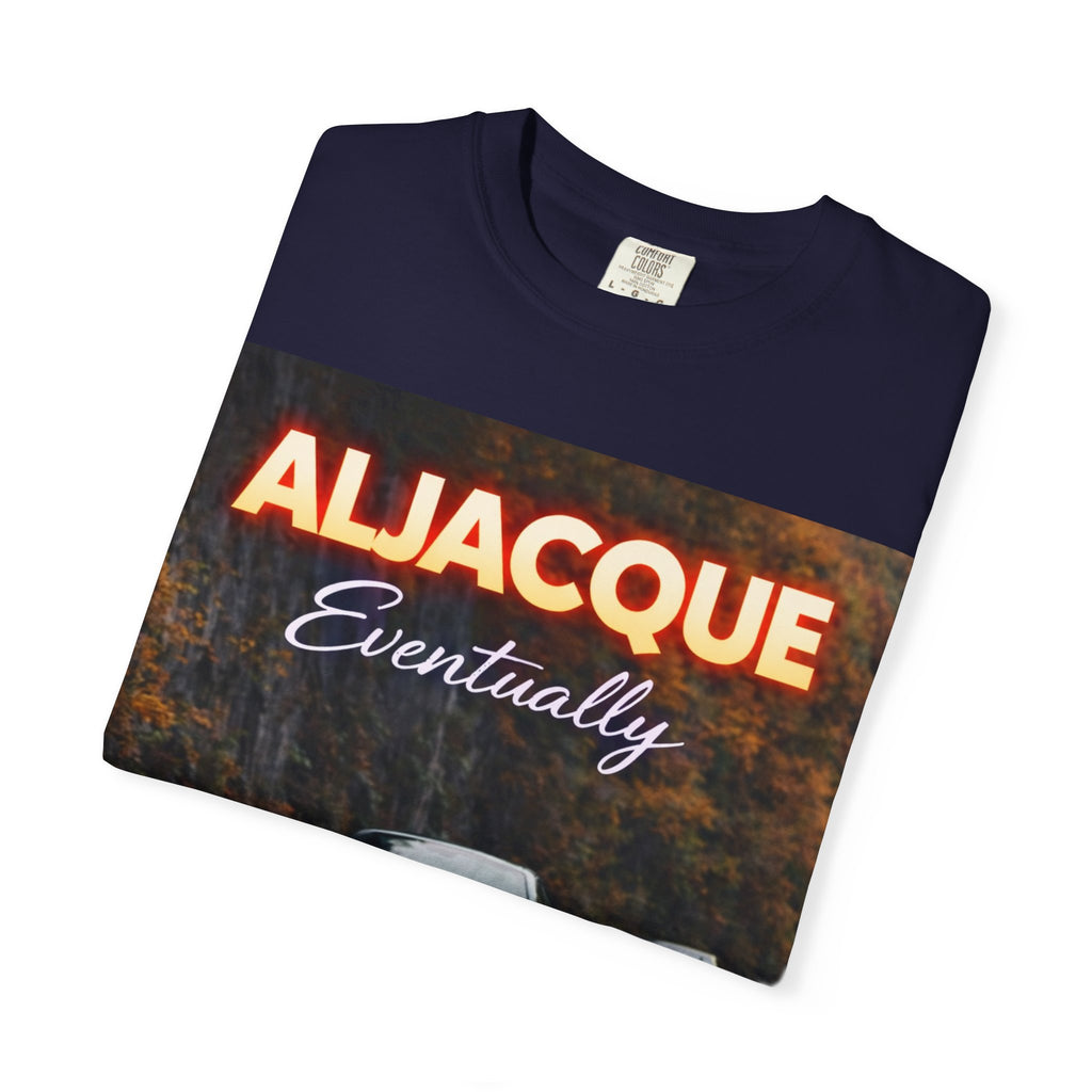 ALJACQUE 'Eventually' Car Graphic T-Shirt — Retro Racing Music Tee