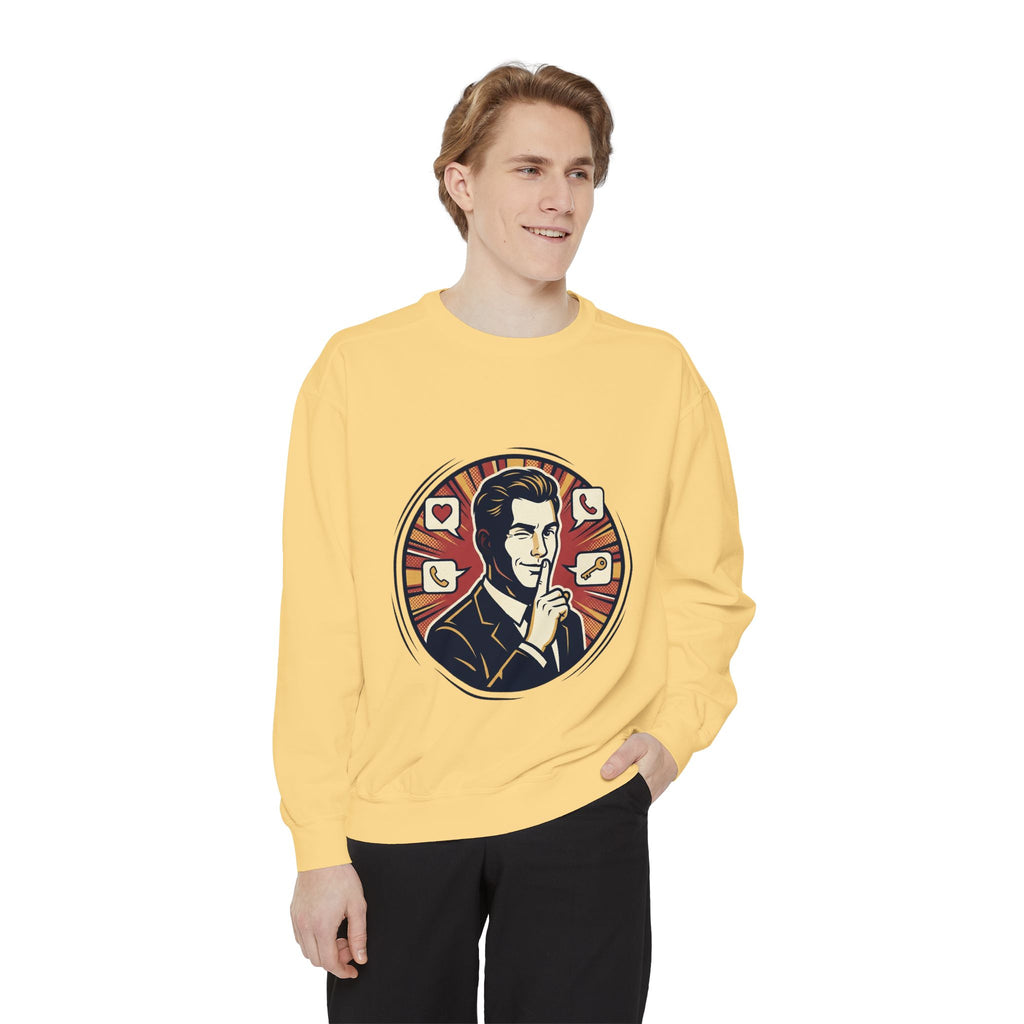 Retro Silence Graphic Sweatshirt