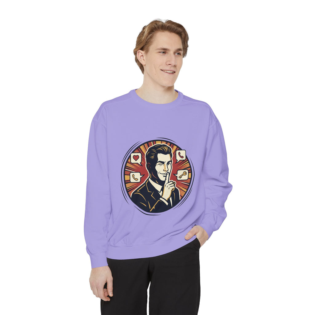 Retro Silence Graphic Sweatshirt