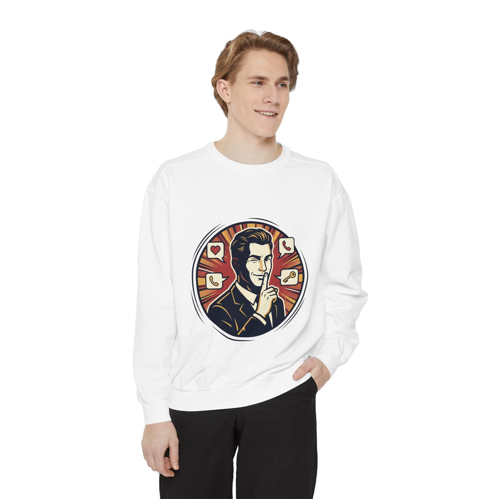 Retro Silence Graphic Sweatshirt