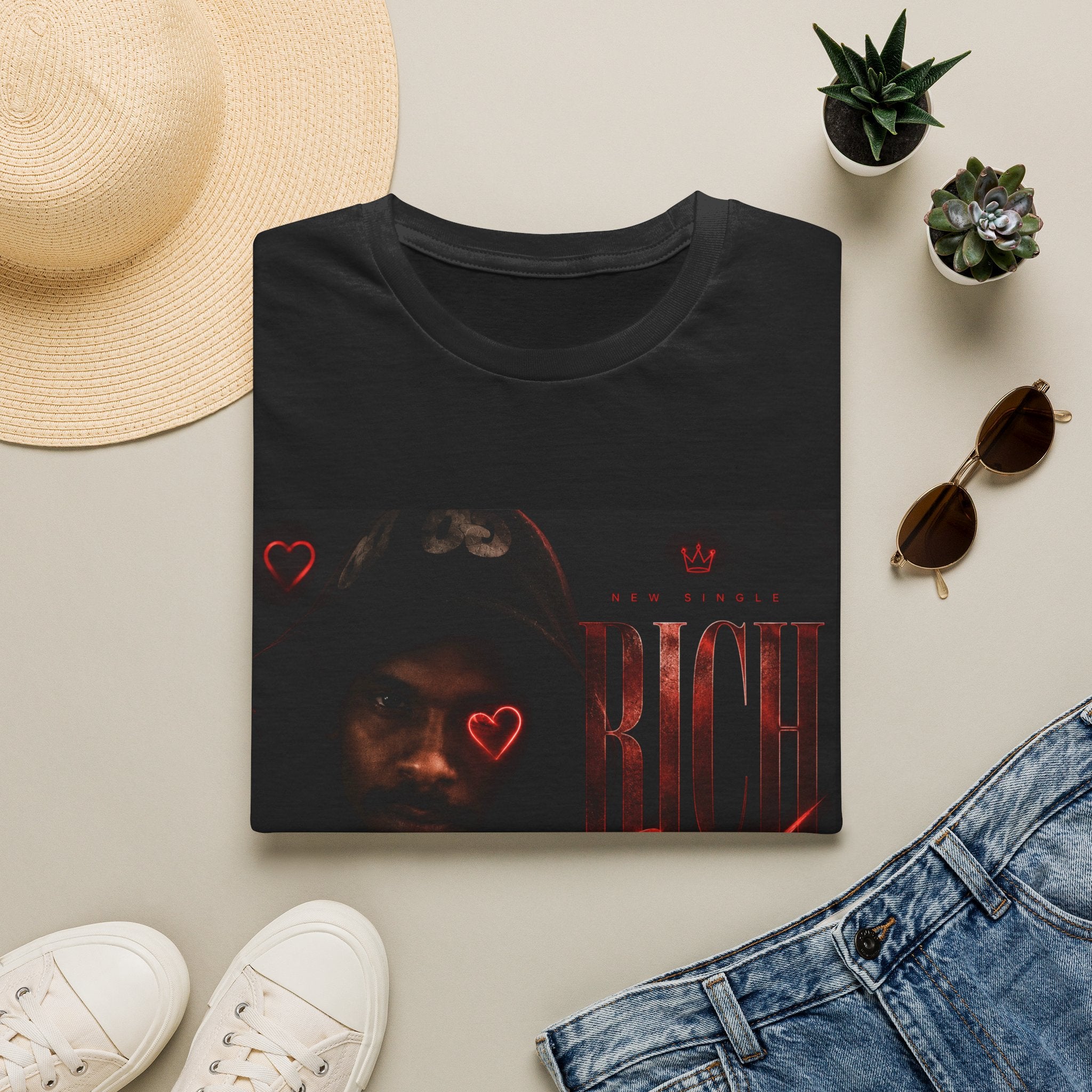 Rich Sex Graphic T-Shirt — Dark Urban Music Cover Tee