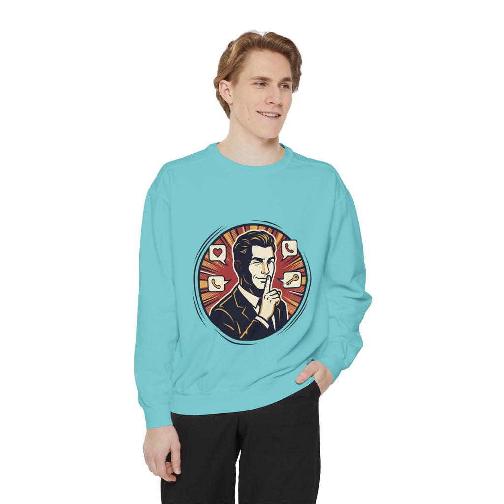 Retro Silence Graphic Sweatshirt