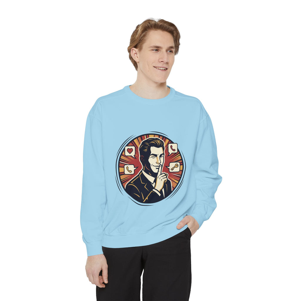 Retro Silence Graphic Sweatshirt