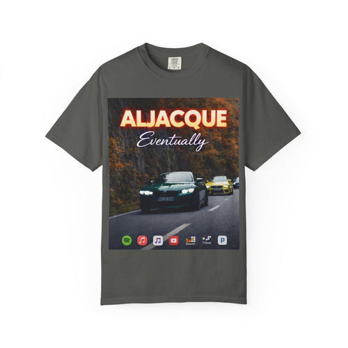 ALJACQUE 'Eventually' Car Graphic T-Shirt — Retro Racing Music Tee