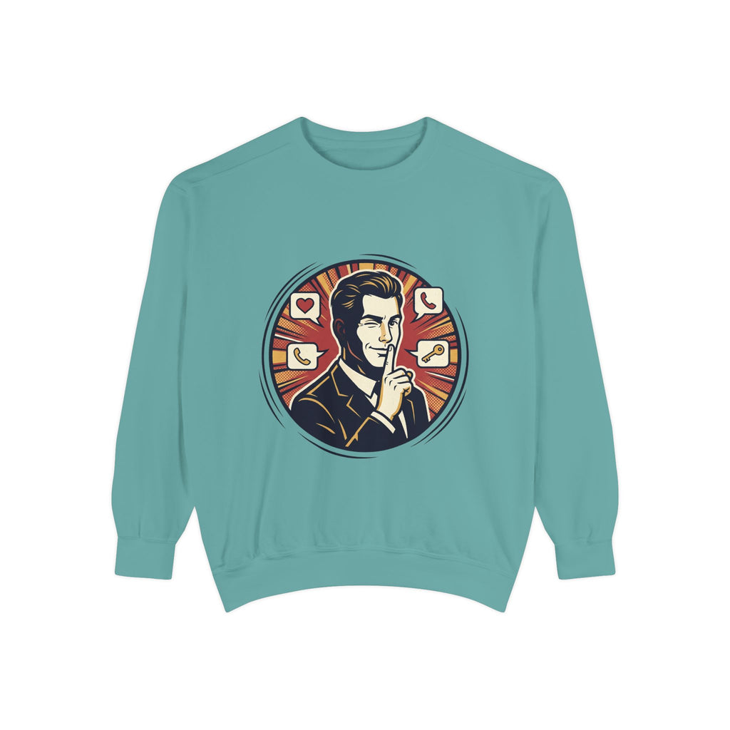Retro Silence Graphic Sweatshirt
