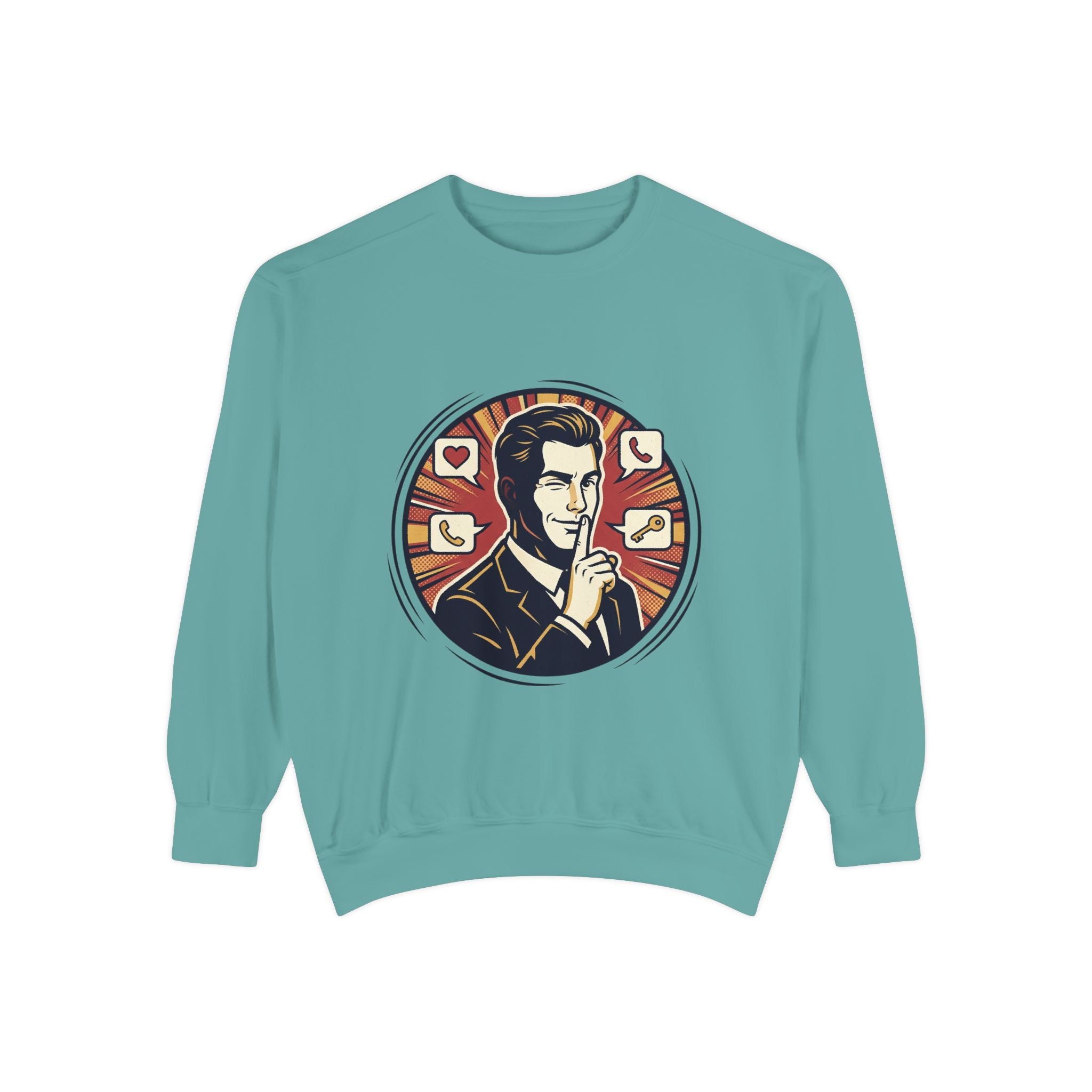 Retro Silence Graphic Sweatshirt