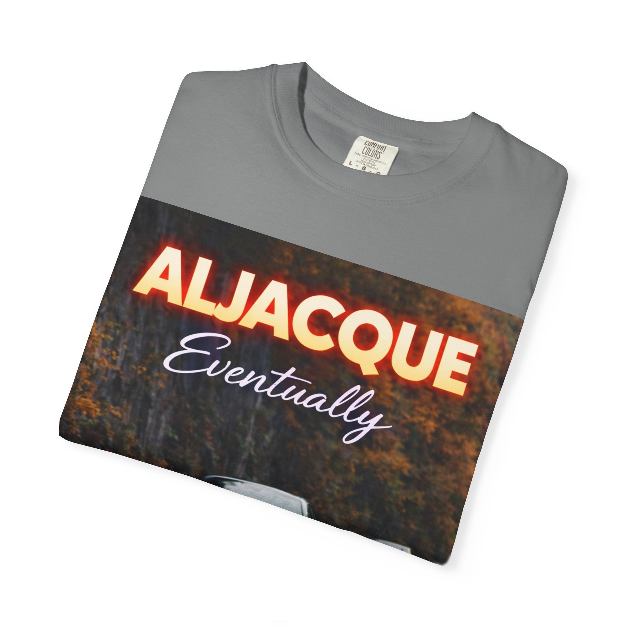 ALJACQUE 'Eventually' Car Graphic T-Shirt — Retro Racing Music Tee