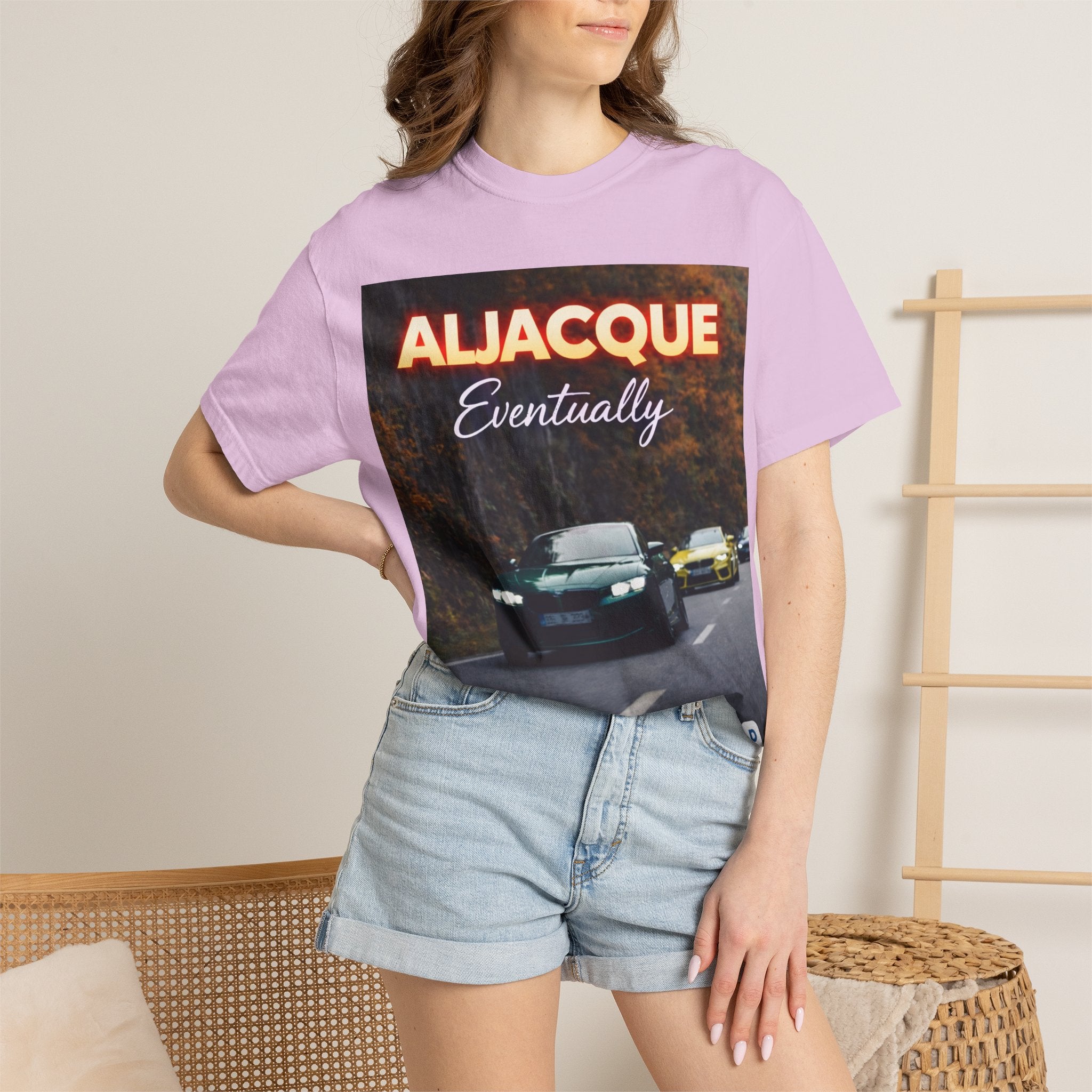 ALJACQUE 'Eventually' Car Graphic T-Shirt — Retro Racing Music Tee