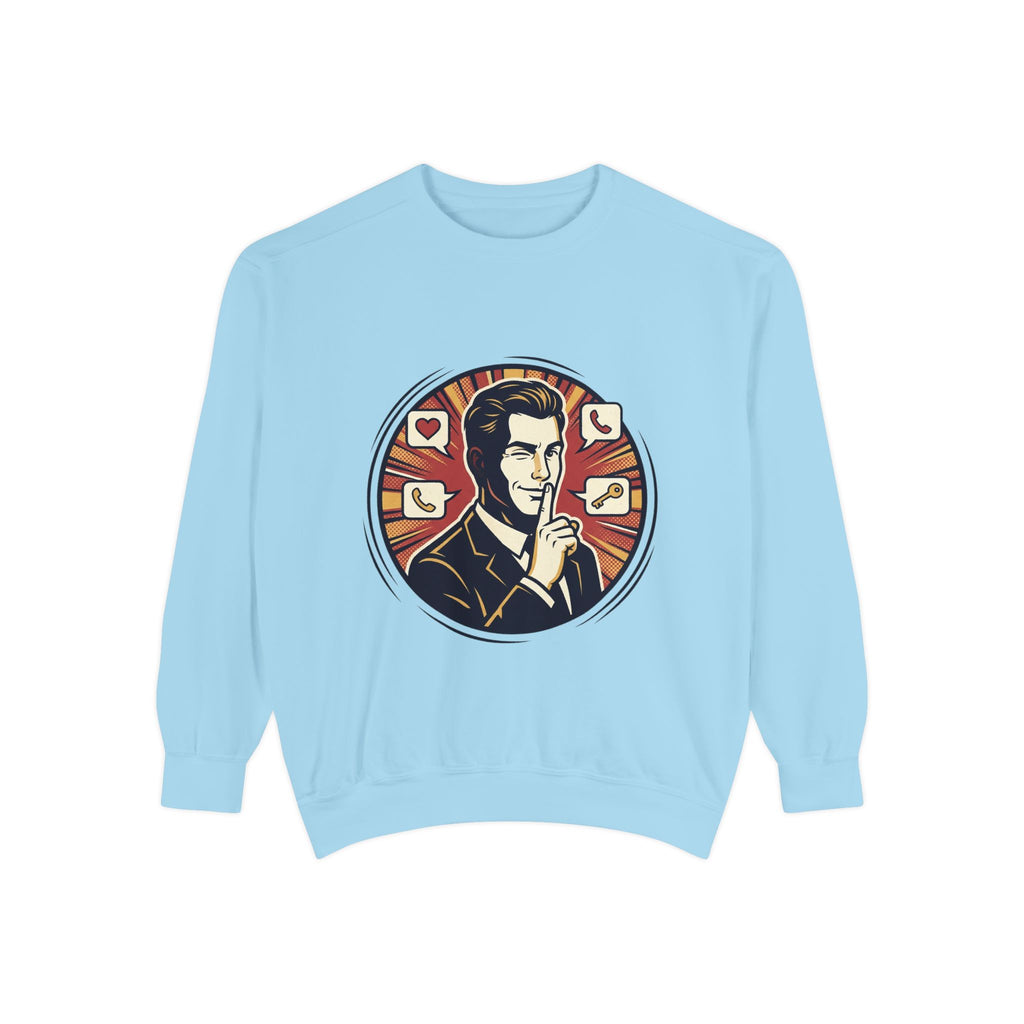 Retro Silence Graphic Sweatshirt