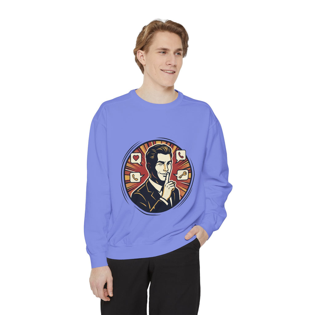 Retro Silence Graphic Sweatshirt