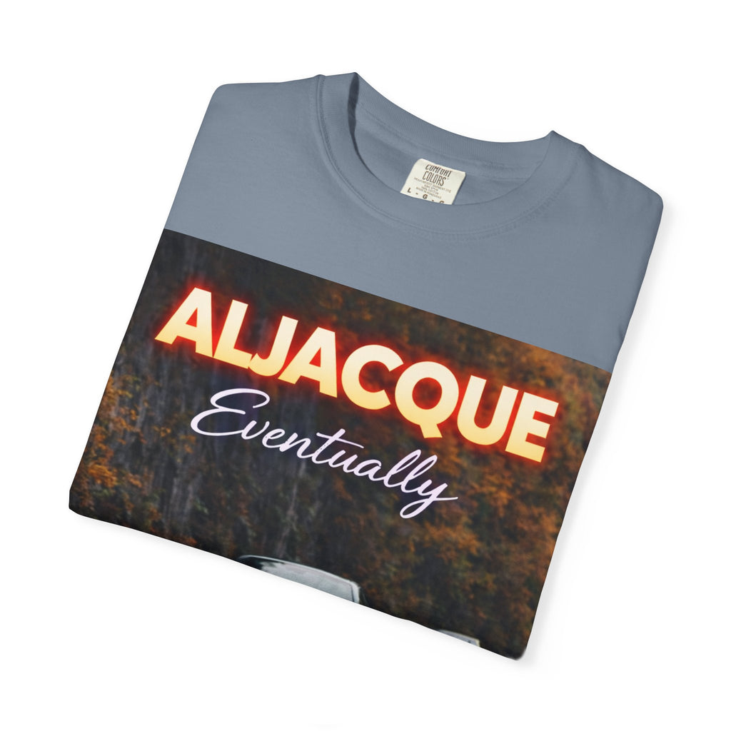 ALJACQUE 'Eventually' Car Graphic T-Shirt — Retro Racing Music Tee