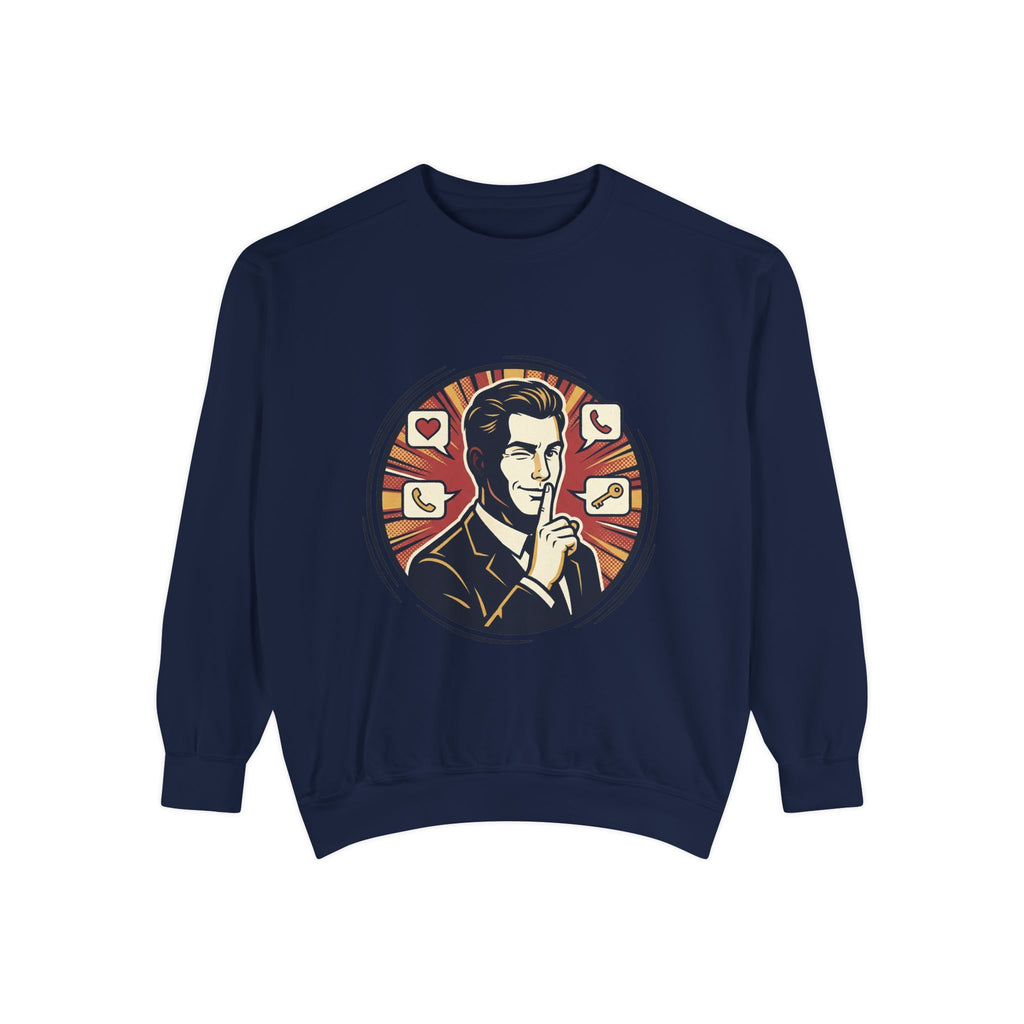 Retro Silence Graphic Sweatshirt