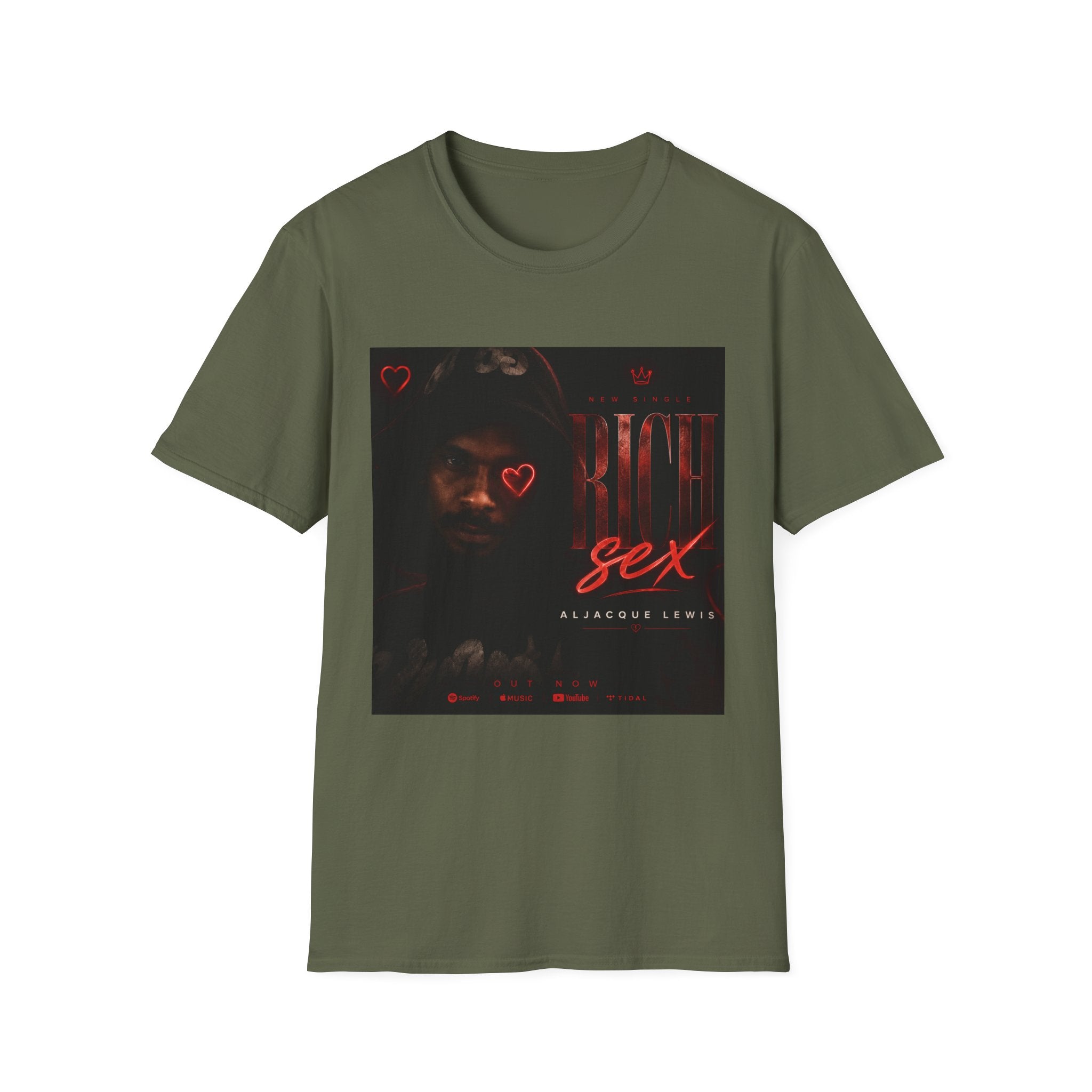 Rich Sex Graphic T-Shirt — Dark Urban Music Cover Tee