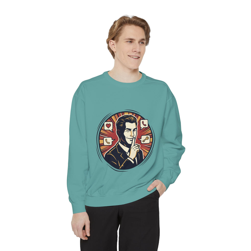 Retro Silence Graphic Sweatshirt