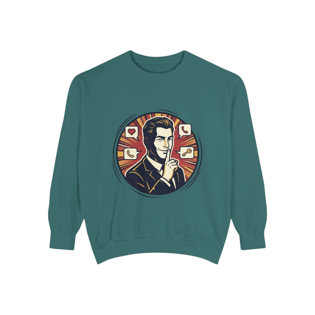 Retro Silence Graphic Sweatshirt