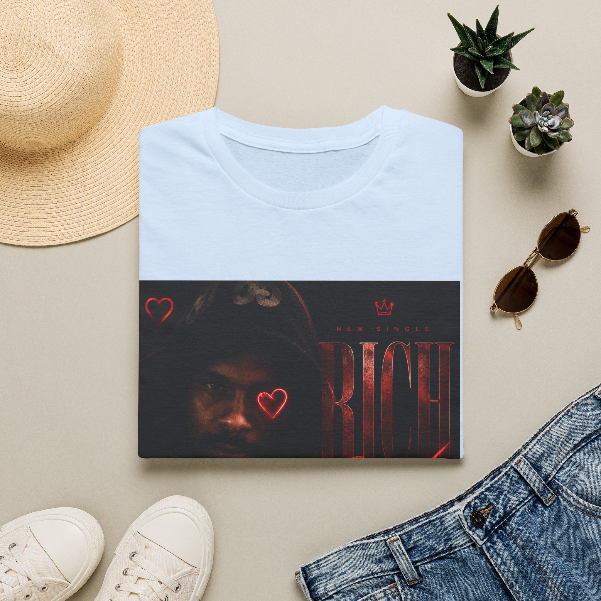 Rich Sex Graphic T-Shirt — Dark Urban Music Cover Tee