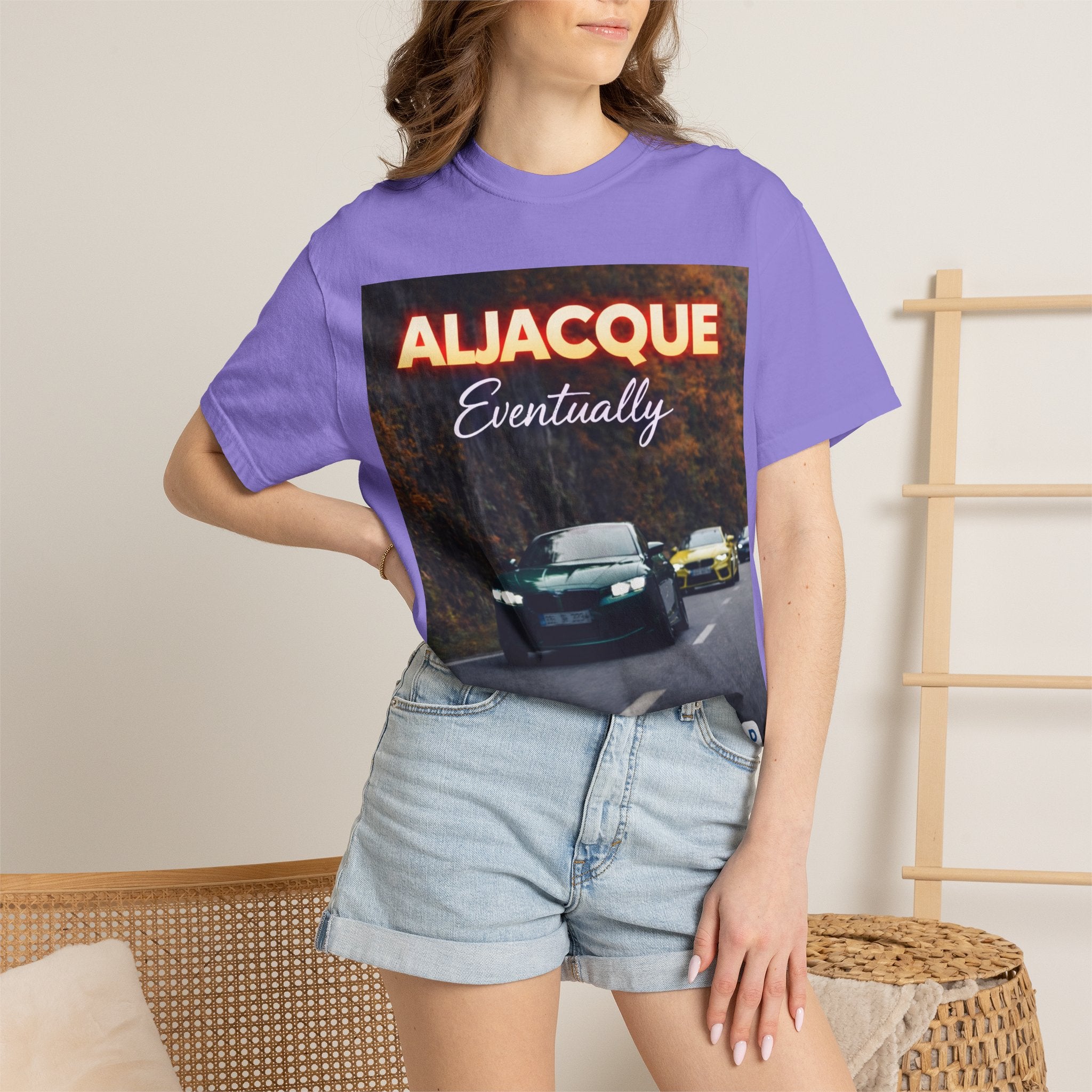 ALJACQUE 'Eventually' Car Graphic T-Shirt — Retro Racing Music Tee