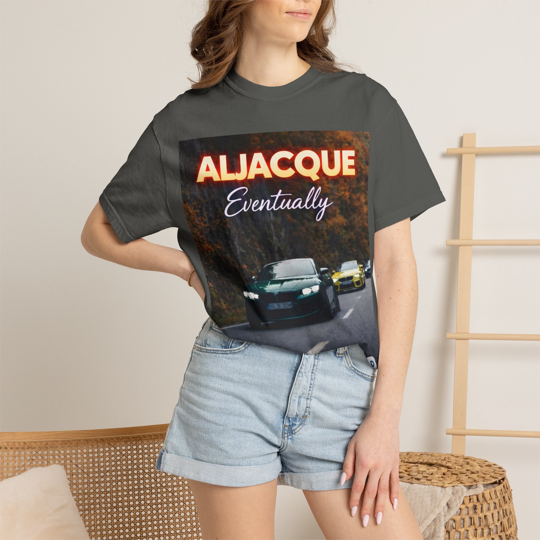 ALJACQUE 'Eventually' Car Graphic T-Shirt — Retro Racing Music Tee