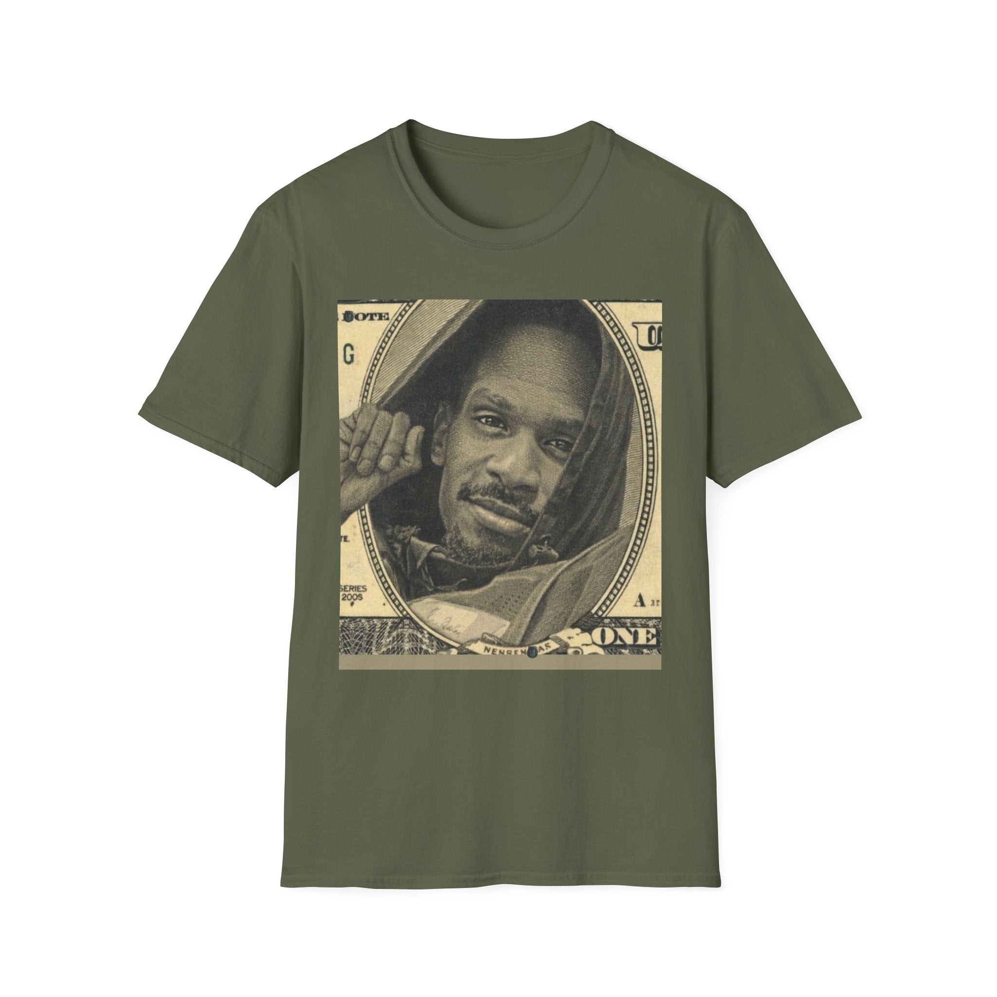 Money Portrait T-Shirt — Vintage Dollar Bill Face Graphic Tee