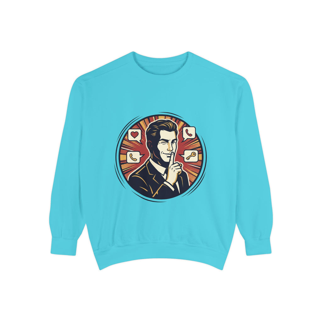 Retro Silence Graphic Sweatshirt